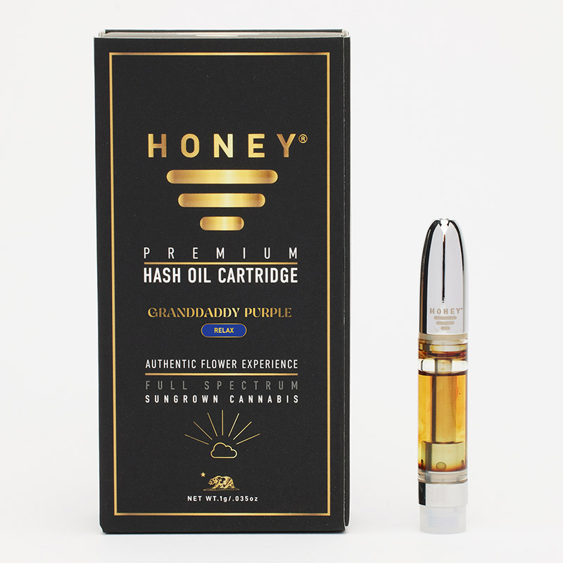 Granddaddy Purple (GDP) Strain THC Cartridge - Honey Brands