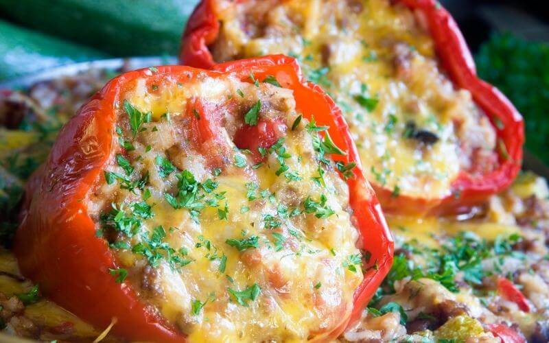 cannabis infused stuffed peppers