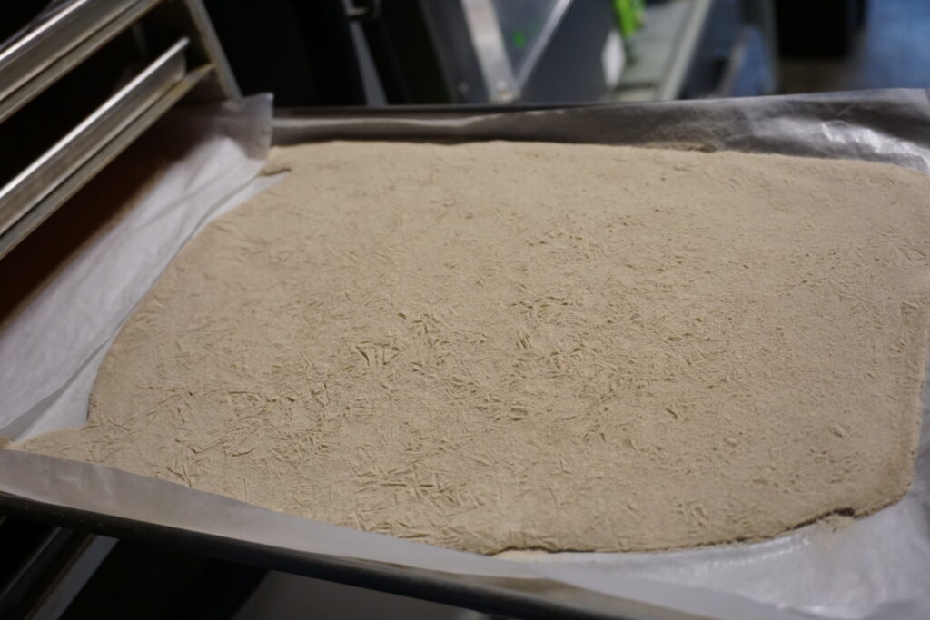 Bubble hash prepared from fresh frozen cannabis before pressing into live rosin